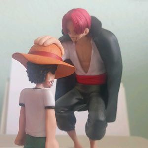 Luffy &amp; Shanks Figurine - One Piece Anime