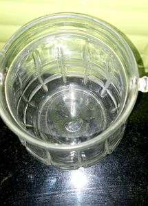 GLASS ICE CUBE JAR