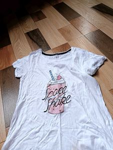 Cute White Graphic T-Shirt