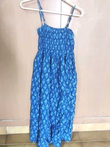 Blue Printed Sundress