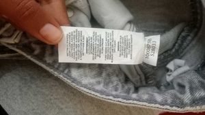 Damage Straight Jeans