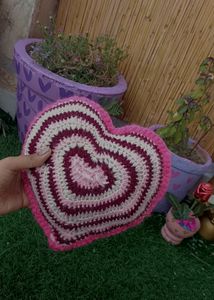 CROCHET HEART PILLOW🌷🌸