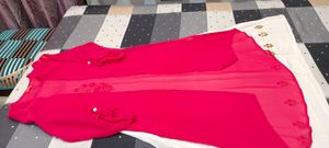 branded new long white dress with shrug unused