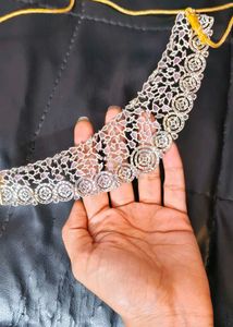 American Diamond Necklace With Maangtika