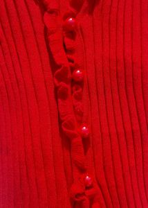 RED RIB-KNIT CROP TOP♥️