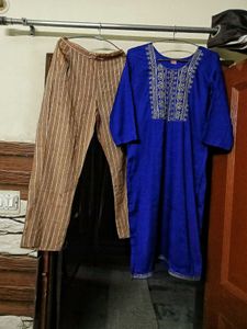 Combo New Boutique Kurta Pant Dupatta For Festive