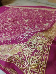 Thread Work Beautiful 😍 Saree Pink 🩷