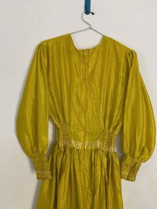 Elegant Yellow Maxi Dress