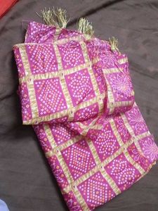 Pink Bandhej Dupatta