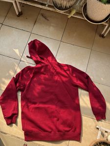 Red Zip-Up Hoodie