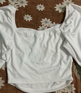 Pretty Corset Style White Top😍😍