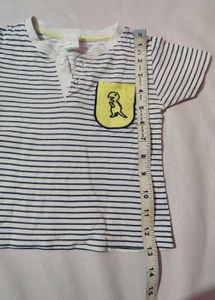 Cute Striped Tee Set