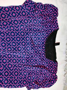 Dress Pink AND Blue Print