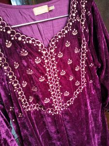 SASSAFRAS Velvet Kurta