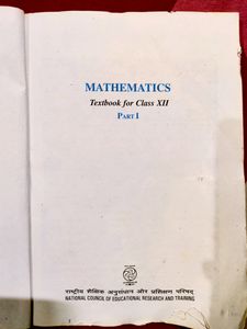 •NCERT MATHEMATICS PART I•