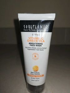 Soulflower Vitamin C Green Tea Face Wash