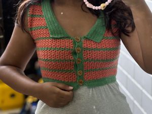Korean Style Crochet Vest