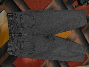 Black Grey Boyfriend Jeens For Women