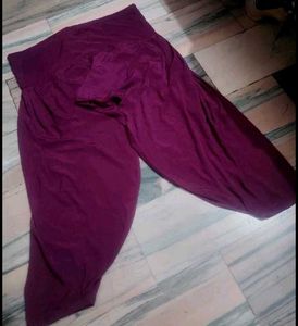 Rayon Purple Colour Patiyala Salwar