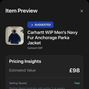 Carhartt WIP Men&#39;s NavyFur Anchorage ParkaJacket