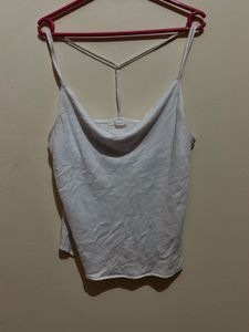 White Linen Tank Top