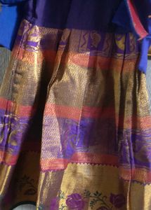 Violet Pattu Langa With Maggam Work