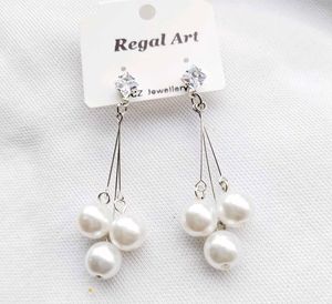 Combo of 2 Elegant Earrings | Silver CZ Crystal Dr