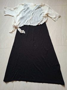 Cutest Bodycon Dress Black And White💚✔️
