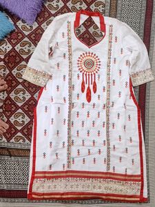 Ladies Plazoo Suit. Fully Stitched. 3pcs Set