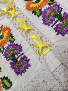 Embroidered Floral Corset Top