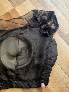 Net Embroidery Work Blouse