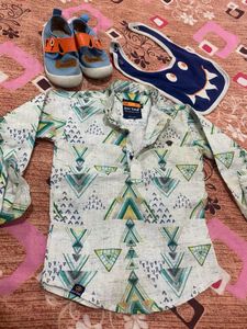 Baby Bundle: Shirt, Shoes &amp; Bib