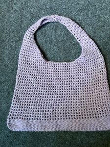 Crochet Lavender Handbag