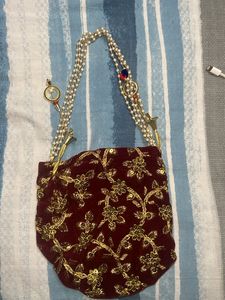 Red Wedding Batwa | Party Clutch