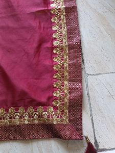 Two Tone Saree With Blouse Fabric