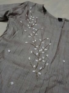 Elegant Grey Kurta