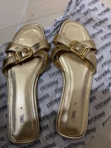 Zara Flats Golden