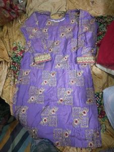 Embroidered Purple Kurta