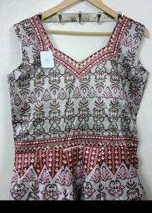 Elegant Ethnic Gown with Dupatta