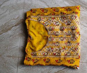 new yellow kaftan kurti