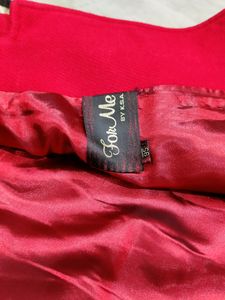 Red formal blazer