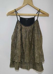 🪙Golden Sparkly Cape Top
