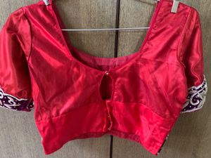 Red Embroidered Lehenga Choli