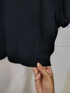 Black Crop Tshirt