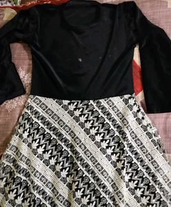 Long Frock With  Embroidery