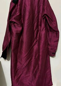 Men Dark Pink Kurta