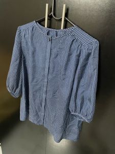 Blue Dotted Top