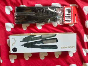 Nova Hair Straightener&amp;Professional Comb Kit