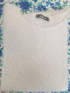 White Furry Top