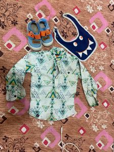 Baby Bundle: Shirt, Shoes & Bib